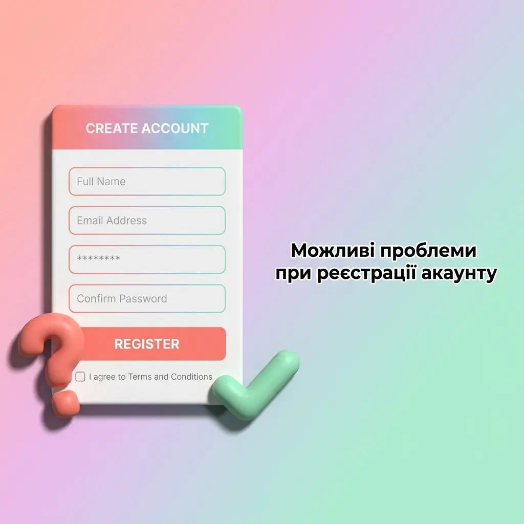 Поширені проблеми при реєстрації акаунту та способи їх вирішення на платформі