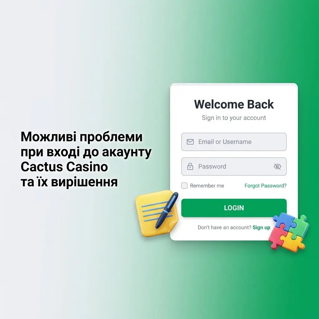 Вирішення проблем при вході до акаунту Cactus Casino: пароль, блокування, 2FA
