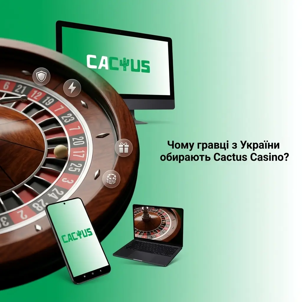 Cactus Casino для українських гравців: гривня, українська мова, бонуси до 425% та мобільний застосунок