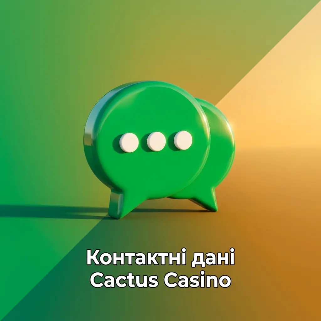 Контактні дані служби підтримки Cactus Casino: чат 24/7, email та Telegram для гравців